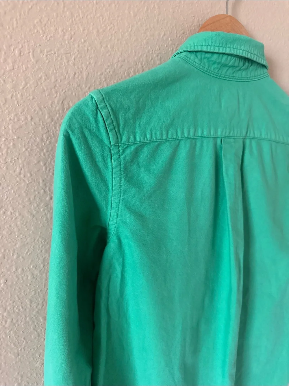 Ralph Lauren Kids Bright Green Button-Down Shirt with Pink Pony